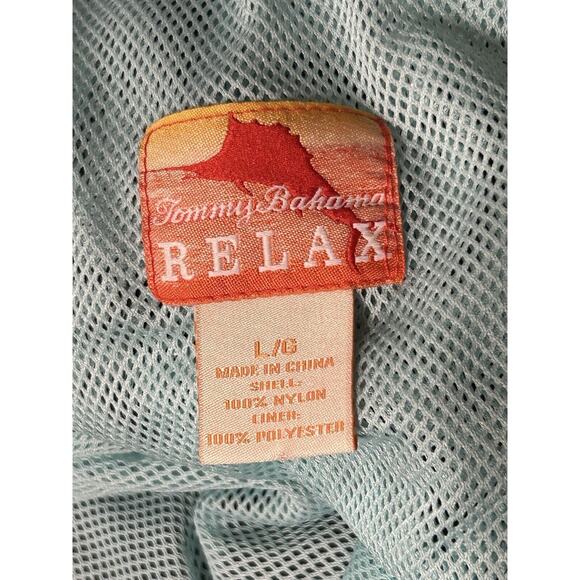 Tommy Bahama Swim Trunks Mens Large Relax Board Shorts Nylon Black Cargo - Picture 2 of 15